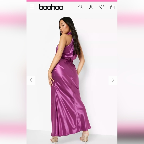 Boohoo Satin Dress - Picture 3 of 5